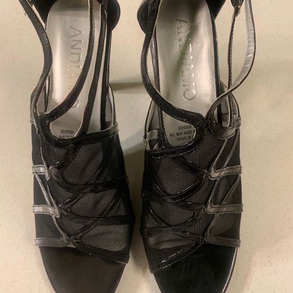 🔥Andiamo Black 3 1/2 heels - Picture 1 of 7